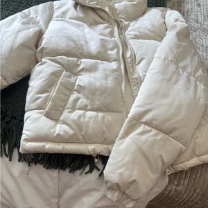 No Boundaries Off-White Puffer Jacket